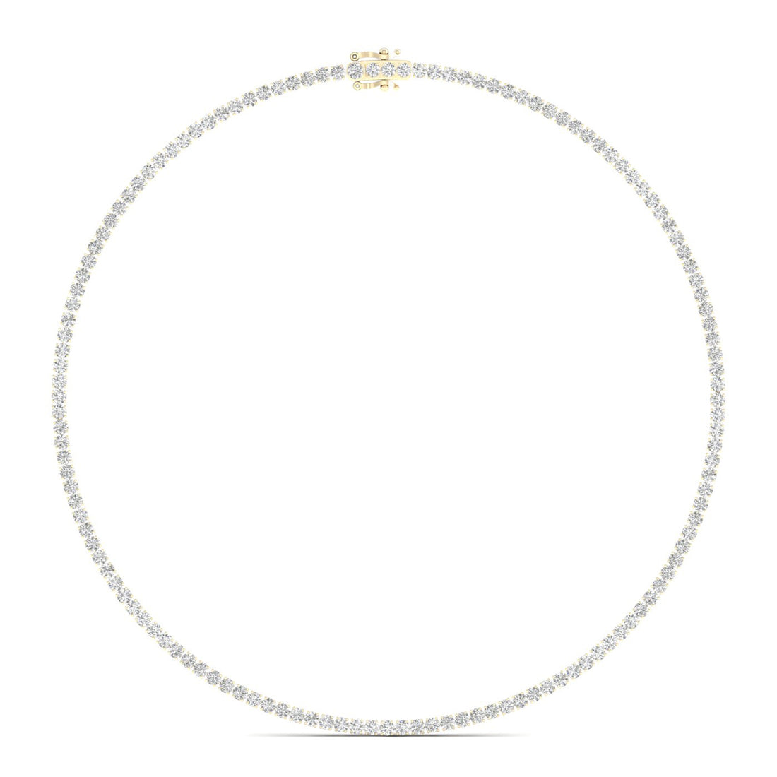 Lab-grown diamond tennis necklace, reference photograph